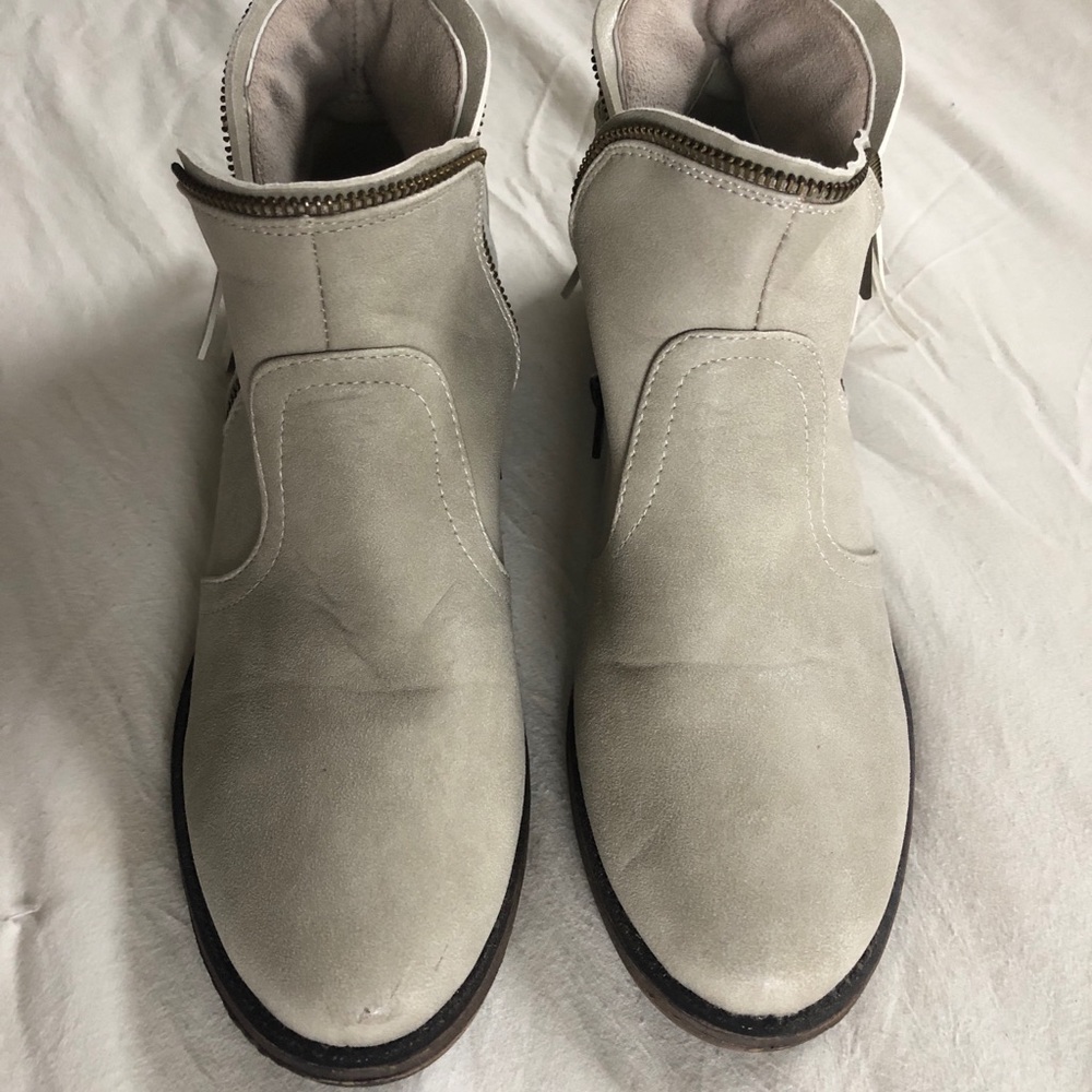 Fringe booties
